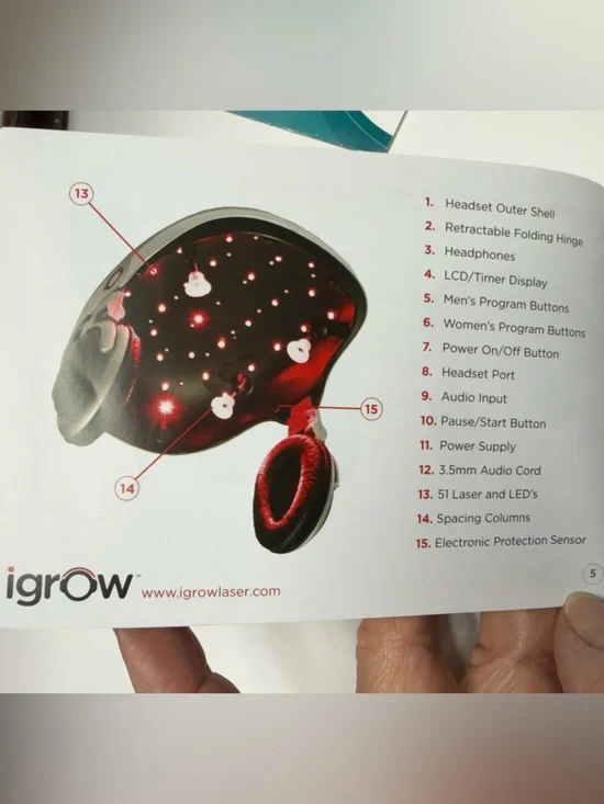 NWOT - iGrow Hair Growth Helmet & Controller - Picture 7 of 10